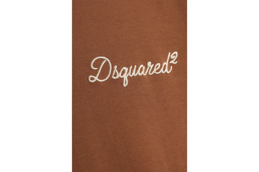 Dsquared2 Signature Loose Fit Ανδρικό Κοντομάνικο T-Shirt Καφέ