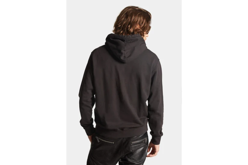 Dsquared2 Cool Fit Ανδρικό Φούτερ με Κουκούλα Μαύρο