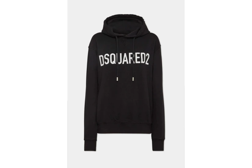 Dsquared2 Cool Fit Ανδρικό Φούτερ με Κουκούλα Μαύρο