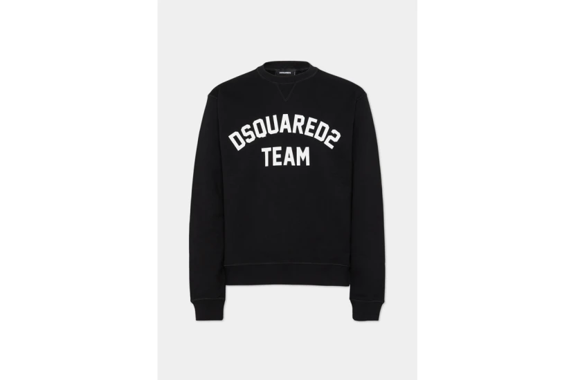 Dsquared2 Cool Fit Team Ανδρική Μακρυμάνικη Μπλούζα Μαύρη