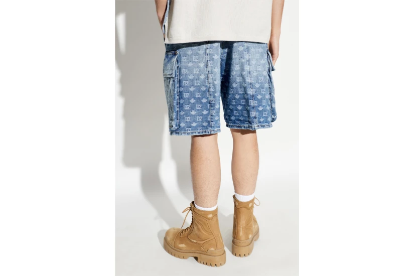 Dsquared2 Light Wash Utility Ανδρική Βερμούδα Τζιν