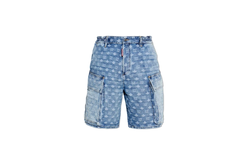 Dsquared2 Light Wash Utility Ανδρική Βερμούδα Τζιν