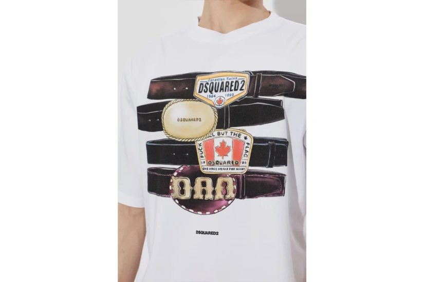 Dsquared2 Iconique Loose Fit Ανδρικό Κοντομάνικο T-Shirt