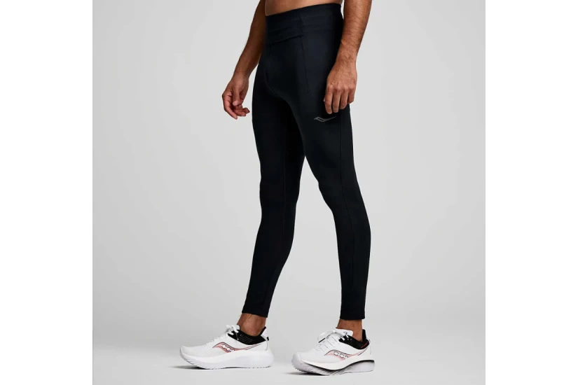 Saucony Fortify Tight Ανδρικό Μακρύ Κολάν Μαύρο
