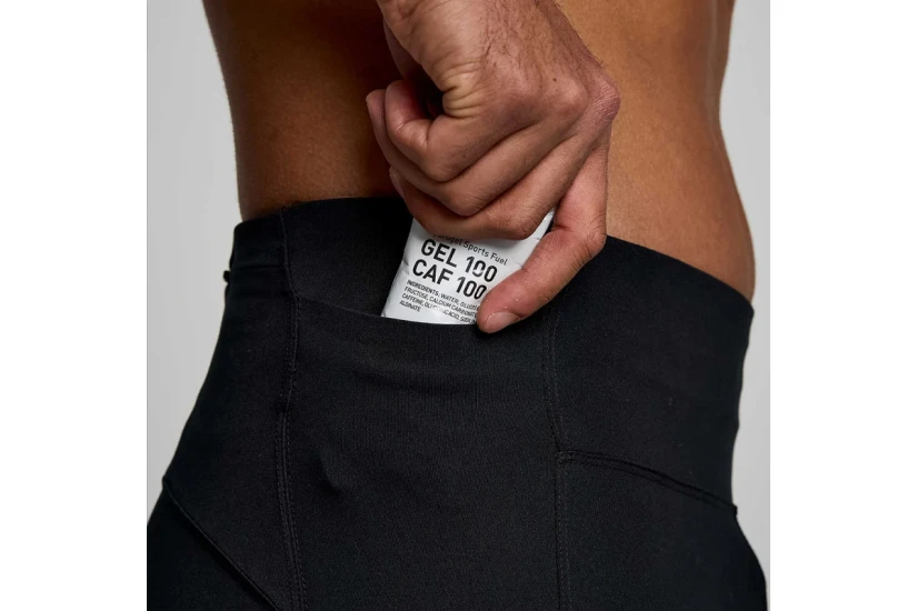 Saucony Fortify Tight Ανδρικό Μακρύ Κολάν Μαύρο