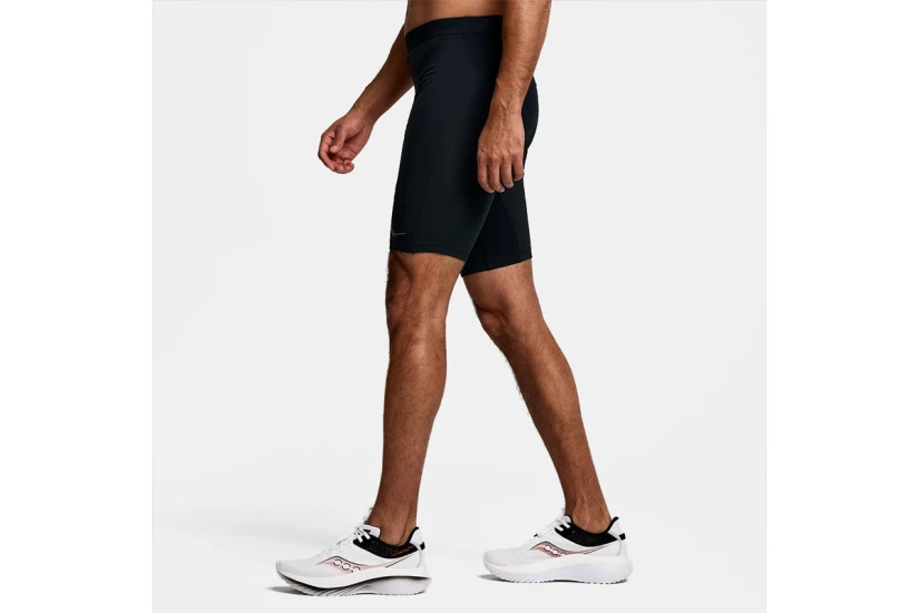 Saucony Fortify Lined Ανδρικό Κολάν Σορτς Μαύρο