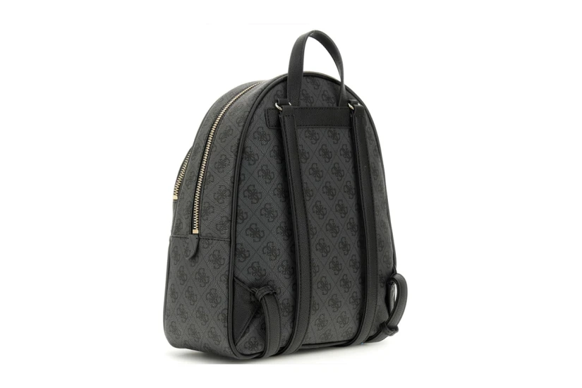Guess Manhattan II Γυναικεία Casual Τσάντα Πλάτης Ανθρακί, Μαύρο