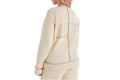 Ellesse Heritage Felicita Sweatshirt Μπλούζα Με Λαιμόκοψη Γυναικεία (SGP15934 BEIGE)