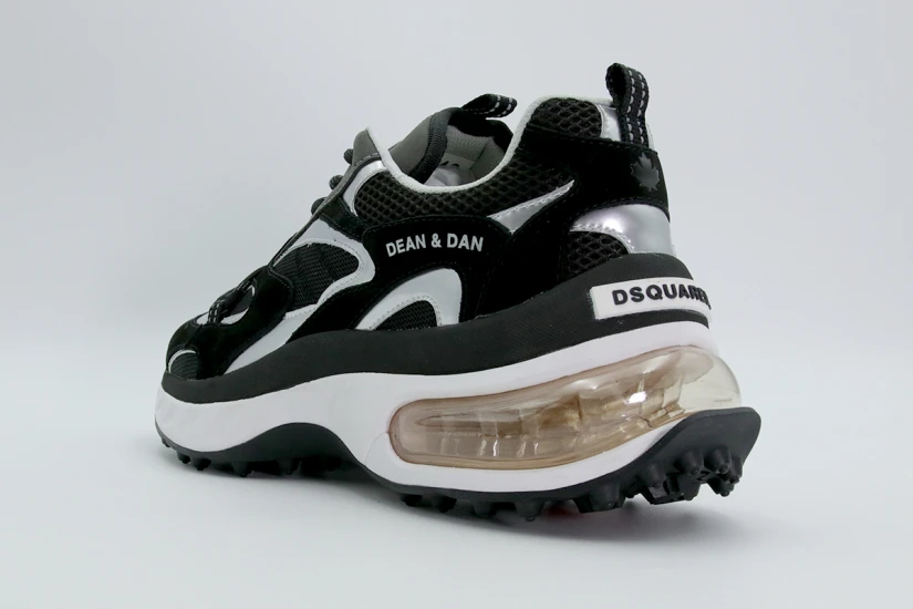 Dsquared2 Bubble Ανδρικά Sneakers Μαύρα, Λευκά, Ασημί