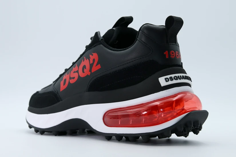 Dsquared2 Bubble Ανδρικά Sneakers Μαύρα, Λευκά, Κόκκινα