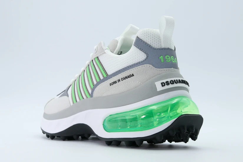 Dsquared2 Bubble Ανδρικά Sneakers Λευκά, Γκρι, Λαχανί