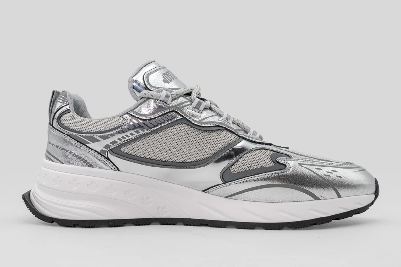 Dsquared2 Sprinter Ανδρικά Sneakers Ασημί, Λευκά