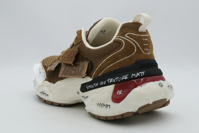 Dsquared2 Faster Ανδρικά Sneakers Καφέ, Μαύρα, Εκρού