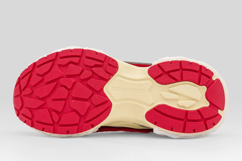Dsquared2 Faster Ανδρικά Sneakers Γκρι, Κόκκινα, Εκρού