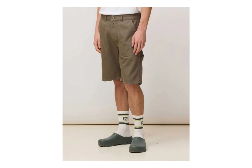 Blue Banana Olive Green Frank Ανδρική Βερμούδα Chino Λαδί