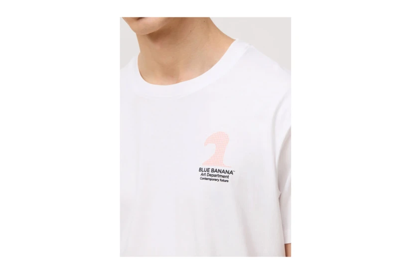 Blue Banana White Artist Ανδρικό Κοντομάνικο T-Shirt Λευκό