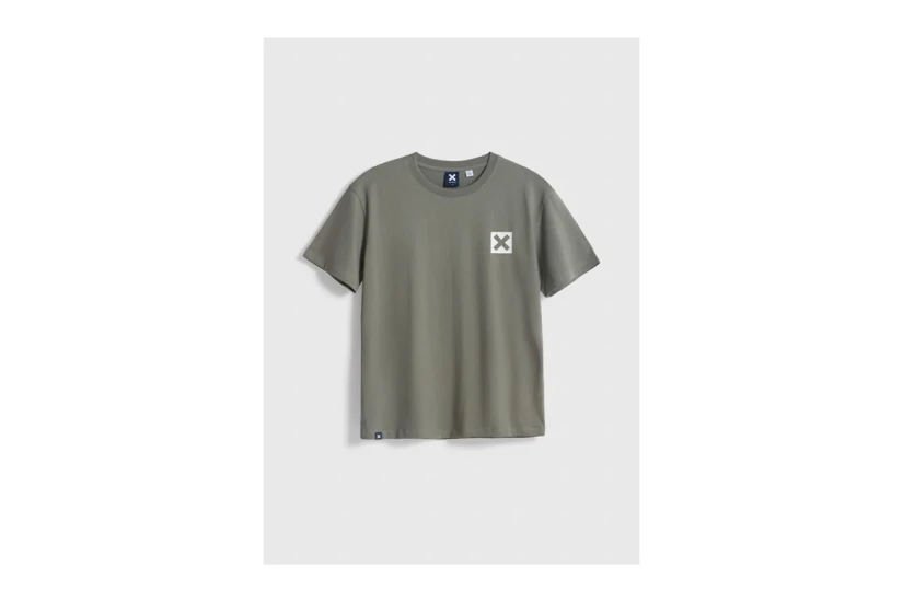 Blue Banana Olive Green Nature Ανδρικό Κοντομάνικο T-Shirt Λαδί, Εκρού