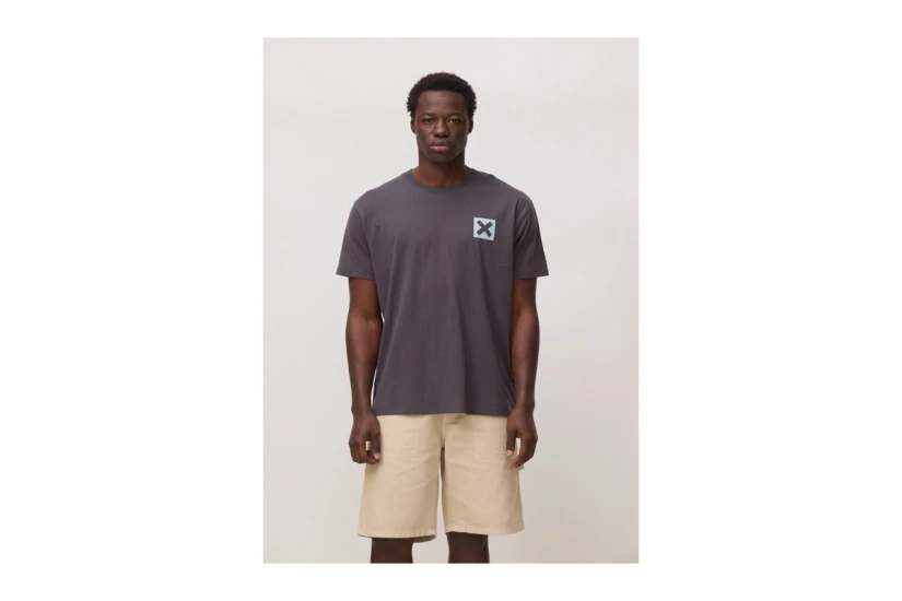 Blue Banana Anthracite Nature Ανδρικό Κοντομάνικο T-Shirt Ανθρακί, Σιέλ