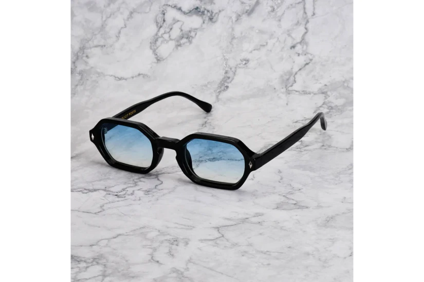 Explicit Poets Steph Unisex Γυαλιά Ηλίου Μαύρα, Μπλε