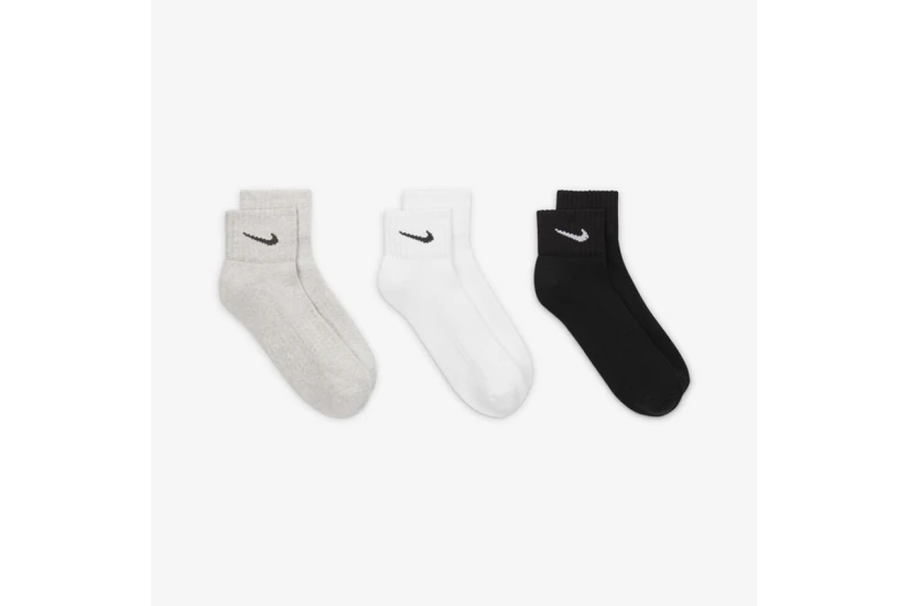 Nike Everyday Cushioned Κάλτσες Κοντές 3 Ζευγάρια (SX4926 901)