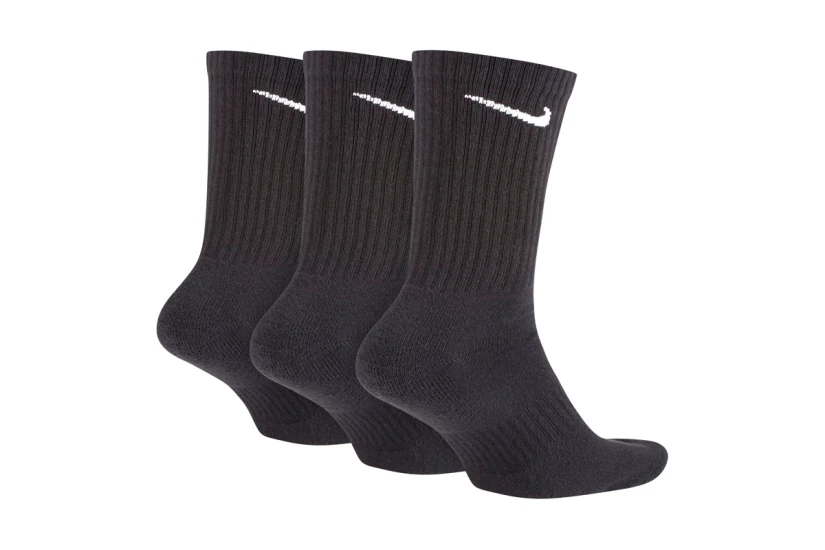 Nike Dri-FIT Everyday Cushioned Unisex Ψηλές Κάλτσες Μαύρες 3 Ζευγάρια