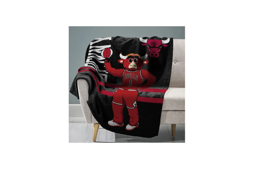 Sleep Squad Chicago Bulls Benny Raschel Throw Blanket 60X80In Κουβέρτα