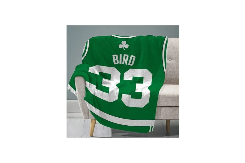 Sleep Squad Larry Bird Raschel Throw Blanket 60X80In Κουβέρτα