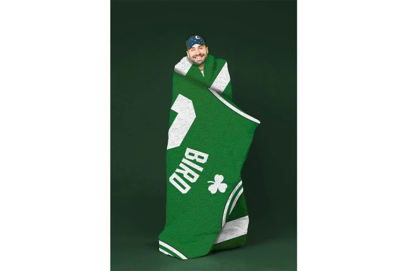 Sleep Squad Larry Bird Raschel Throw Blanket 60X80In Κουβέρτα