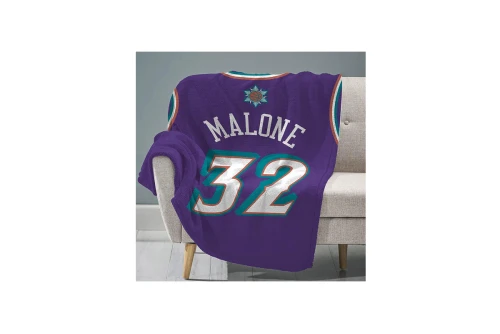 Sleep Squad Karl Malone Raschel Throw Blanket 60X80In Κουβέρτα (T8-NBH-JAZ-KMA)