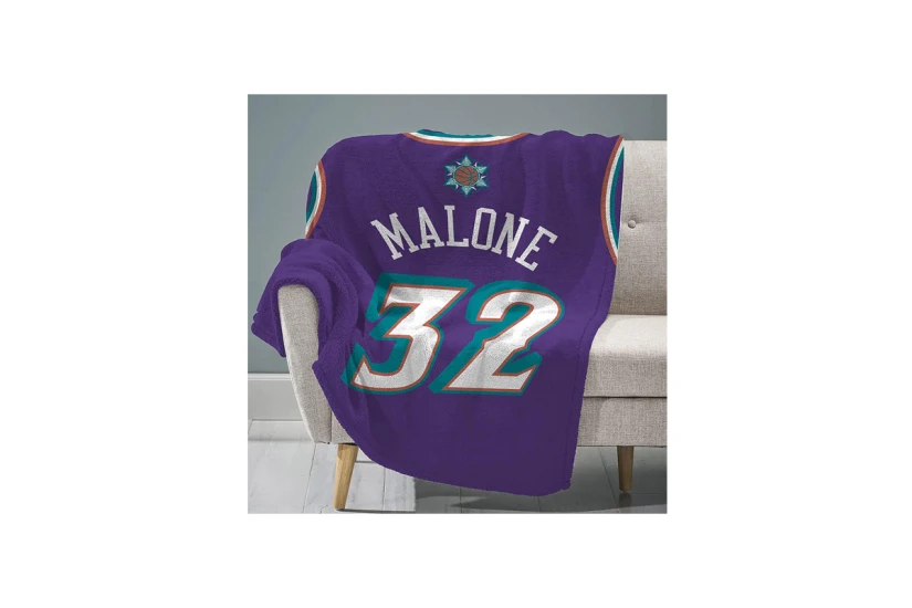 Sleep Squad Karl Malone Raschel Throw Blanket 60X80In Κουβέρτα