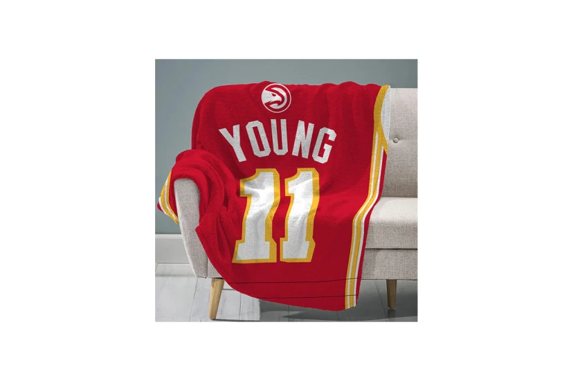 Sleep Squad Trae Young Raschel Throw Blanket 60X80In Κουβέρτα 