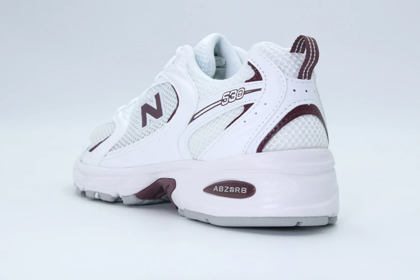 New Balance 530 Unisex Sneakers Λευκά, Μπορντό