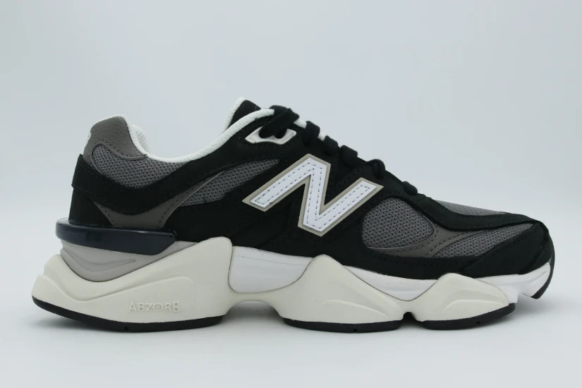 New Balance 9060 Unisex Sneakers Μαύρα, Γκρι Σκούρο, Λευκά
