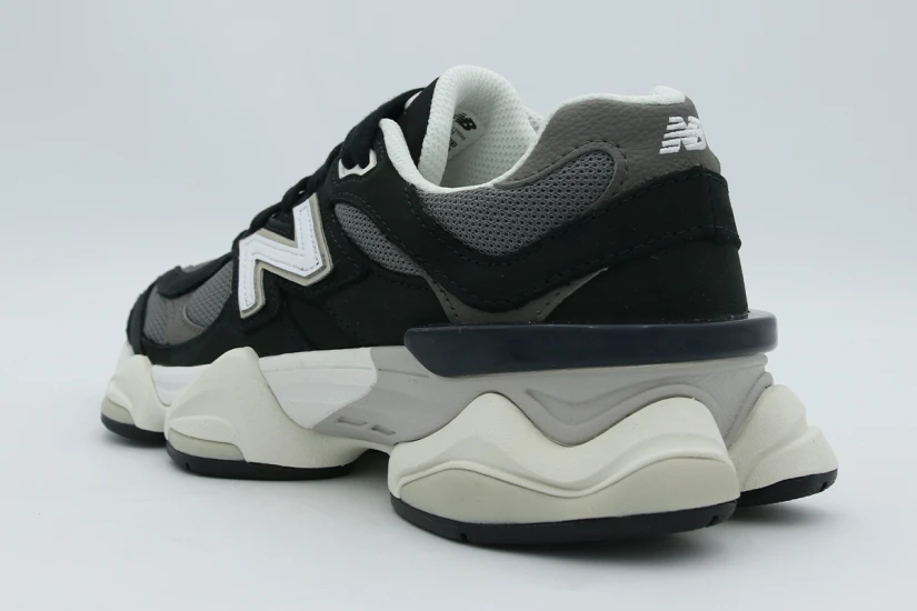 New Balance 9060 Unisex Sneakers Μαύρα, Γκρι Σκούρο, Λευκά