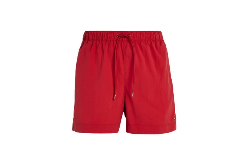 Tommy Jeans Medium Drawstring Ανδρικό Μαγιό Σορτς Κόκκινο
