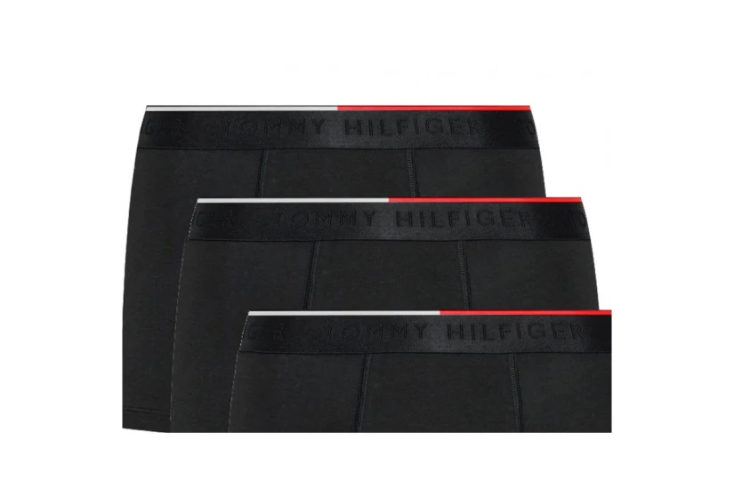 Tommy Jeans Trunk Ανδρικά Εσώρουχα Boxer 3 Τεμάχια Μαύρα