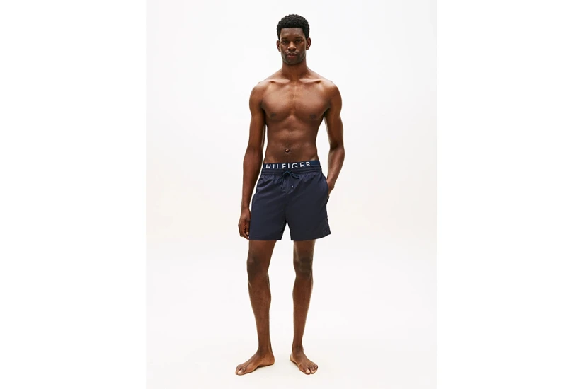 Tommy Jeans Medium Drawstring Ανδρικό Μαγιό Σορτς Μπλε Σκούρο