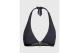 Tommy Jeans Halter Triangle Γυναικείο Μαγιό Bikini Top Μαύρο