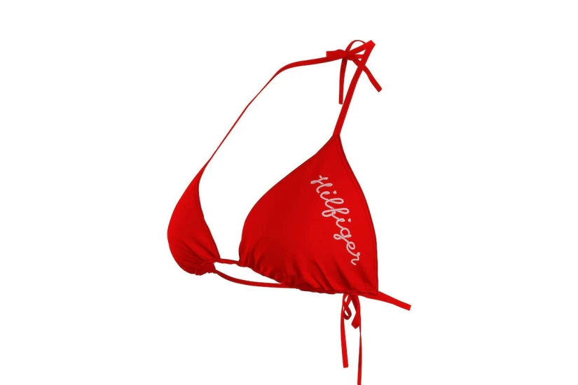 Tommy Jeans Triangle Rp Γυναικείο Μαγιό Bikini Top Κόκκινο