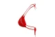 Tommy Jeans Triangle Rp Γυναικείο Μαγιό Bikini Top Κόκκινο