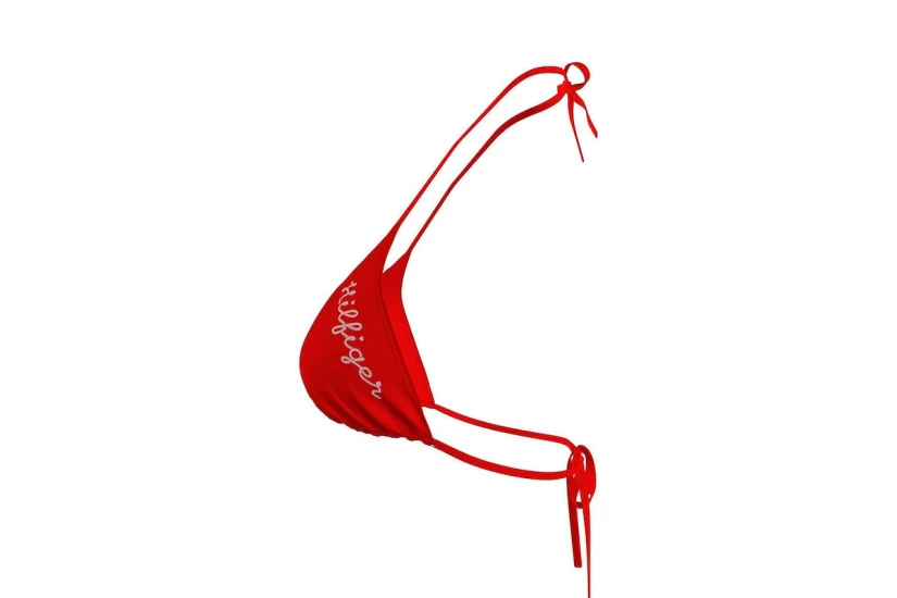 Tommy Jeans Triangle Rp Γυναικείο Μαγιό Bikini Top Κόκκινο