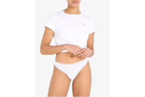 Tommy Jeans Lace 3P Thong Εσώρουχα String 3-Τεμάχια (UW0UW04890 0XY)