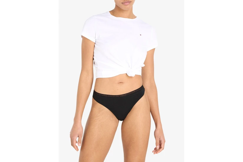 Tommy Jeans Lace 3P Thong Εσώρουχα String 3-Τεμάχια (UW0UW04890 0XY)