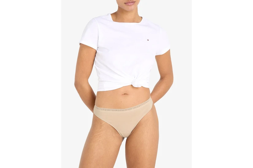 Tommy Jeans Lace 3P Thong Εσώρουχα String 3-Τεμάχια (UW0UW04890 0XY)