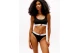 Tommy Jeans Unlined Γυναικείο Bralette Μαύρο, Λευκό