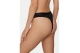 Tommy Jeans Tonal Repeat Logo Waistband Γυναικείο Εσώρουχο String Μαύρο