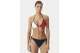 Tommy Jeans V String Side Tie Γυναικείο Μαγιό Bikini Bottom Μπλε Σκούρο, Κόκκινο