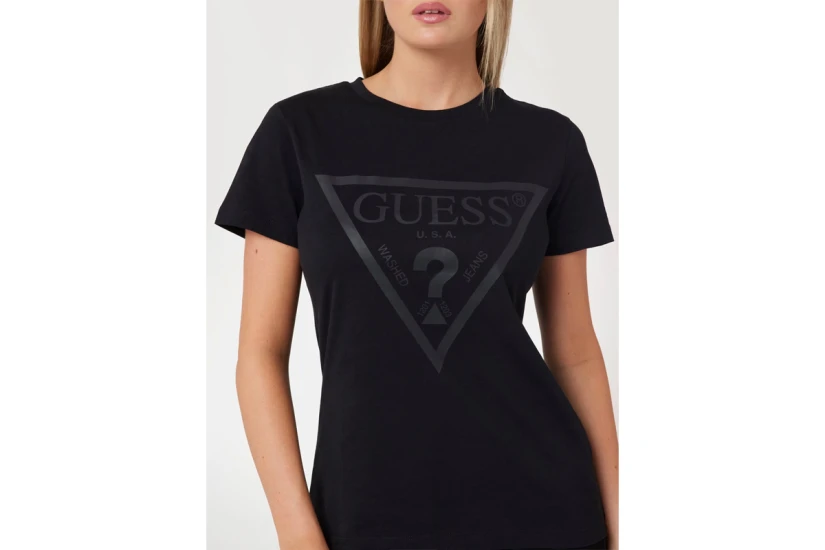 Guess Adele Γυναικείο Κοντομάνικο T-Shirt Μαύρο