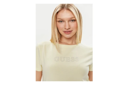 Guess Rhinestones Logo T-Shirt Γυναικείο (V3BI11J1314 A89J)