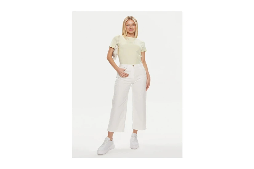Guess Rhinestones Logo Γυναικείο Κοντομάνικο T-Shirt Φυστικί